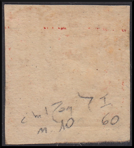 1859 - 5 grana vermiglio chiaro I tavola carta di Palermo nuovo con piena gomma originale. (10)