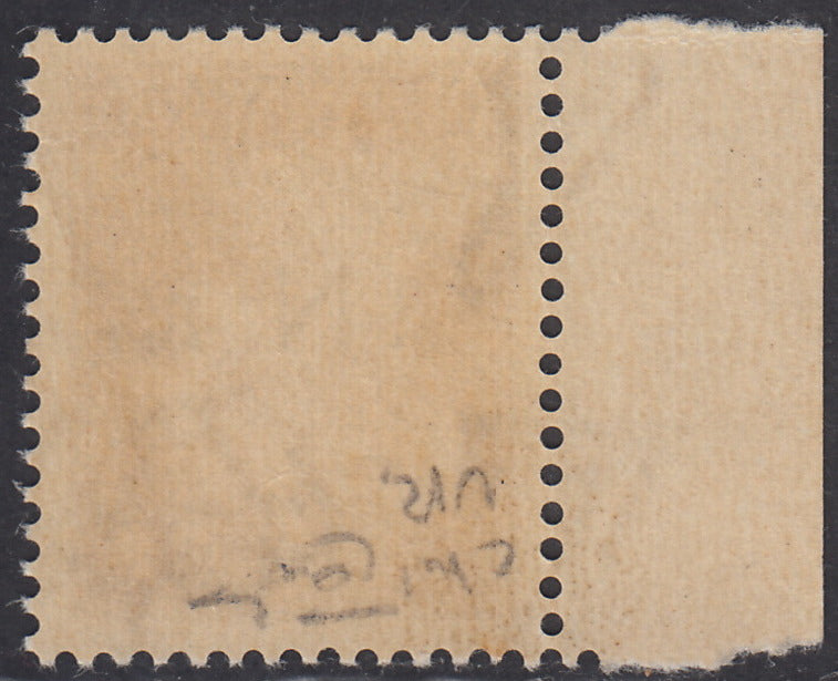 GNR Verona v. 10 brown with black overprint upside down, new with intact rubber. (471a).