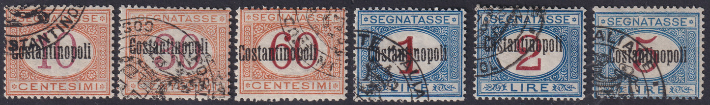 Post Offices Abroad, issues for each office in Europe and Asia, Constantinople Tax Postage 