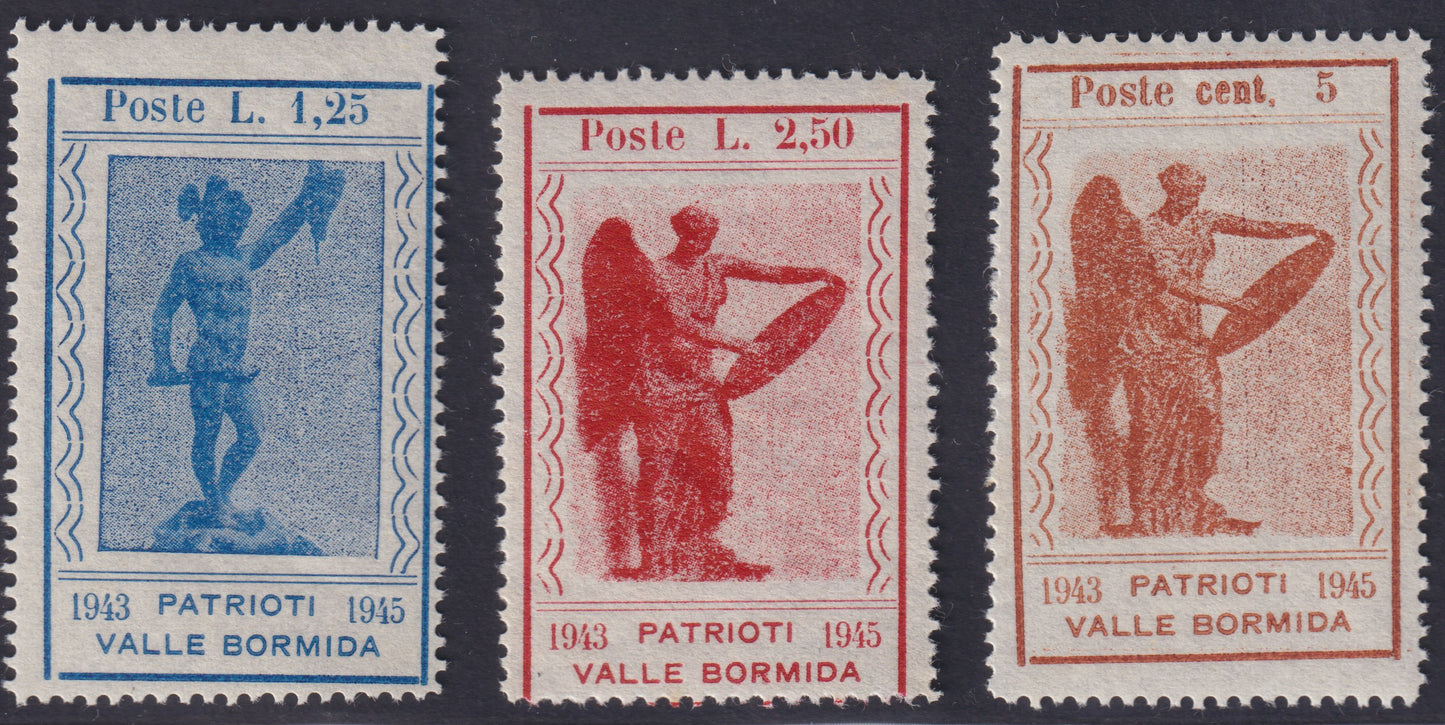 FF245 - 1945 - Statua di Perseo e Vittoria Alata serie completa di sette valori nuova con gomma integra (9/15)