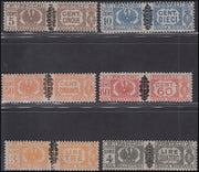 Luogotenenza Postpaketmarken mit schwarzem Fregio auf den Fasces, komplette Serie von 12 Werten (48/59) nuova **