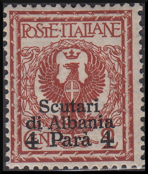 Post Offices Abroad, issues for each office in Europe and Asia: Scutari of Albania 