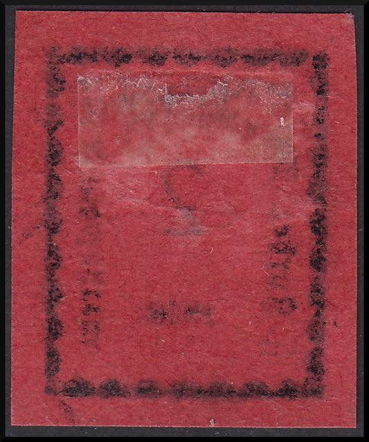 MER6 - 1918 - 1er número, 2 copias de Heller rosa con calcomanía, nuevas con goma (1d).