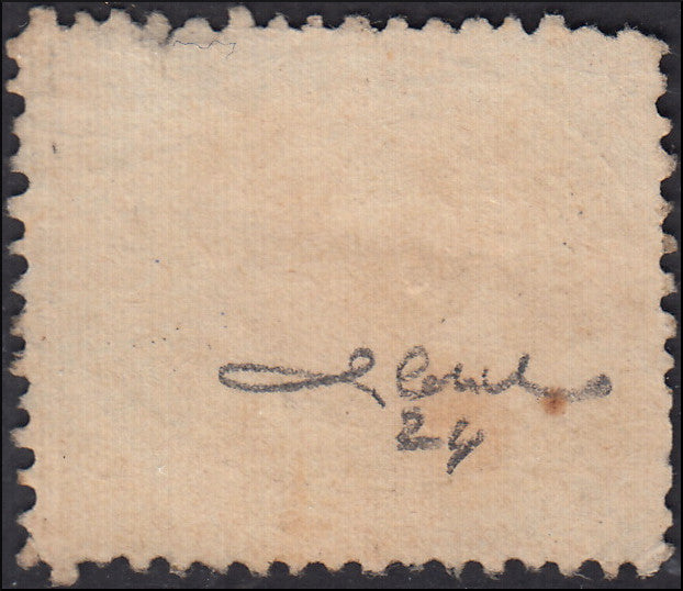 III issue c. 3 gray on glossy paper from a sheet of 64 copies, used with circular cancellation (24)