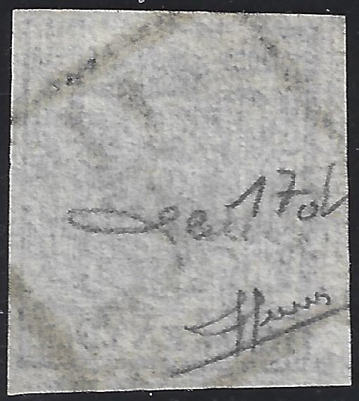 Lombardo Veneto I issue c.45 I type ribbed paper (17) used