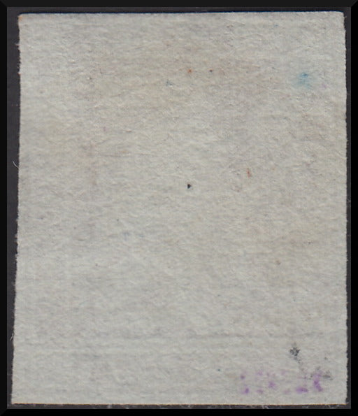 PPP428 - 1851 Leone di Marzocco, 1 crazia brownish carmine on gray paper and crown watermark, used (4e)