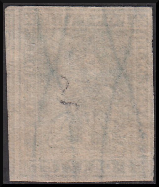 PPP441 - 1851 Leone di Marzocco, 4 dark yellow green crazie on white paper and watermark wavy lines (14)