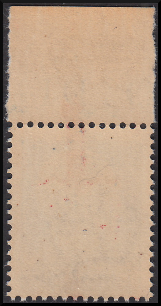 R.S.I. L.1,25 azzurro con soprastampa fascio rossa a cavallo (fortemente spostata in alto), nuovo integro (495phc)