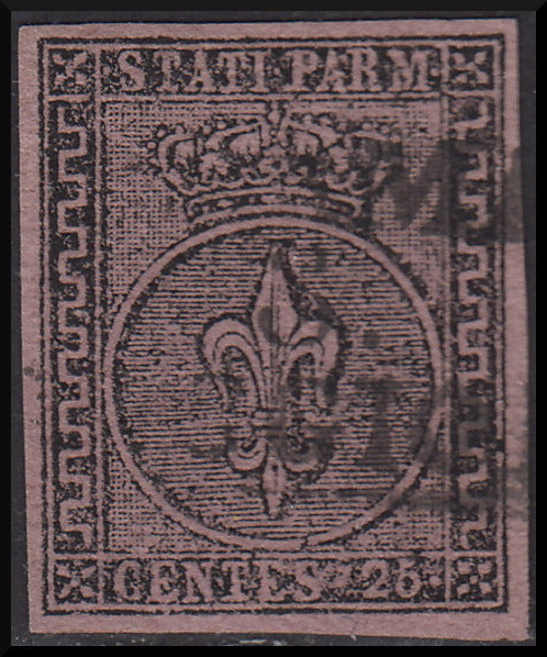 Occasion - Duchy of Parma c. 25 used violet with original cancellation (4)