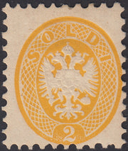 1864 - Lombardo Veneto, V issue s.5 new yellow with original rubber (41)