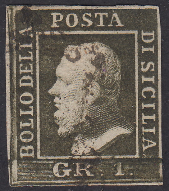 1859 - Kingdom of Sicily, lot of used second choice specimens, for dealer.