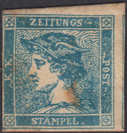 1851 - Lombardo Veneto, blue Mercury of the III type (c. 3) new with original rubber (3)