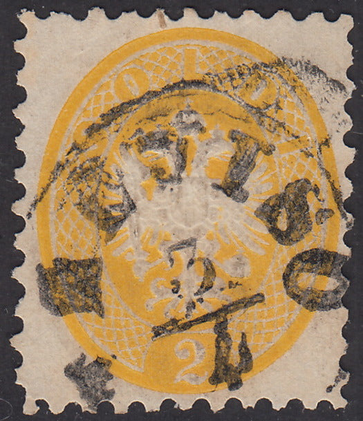 1864 - Lombardo Veneto, V emissione s.2 giallo, usato (41)