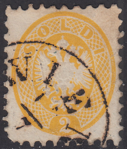 1864 - Lombardo Veneto, V issue s.2 yellow, used (41)