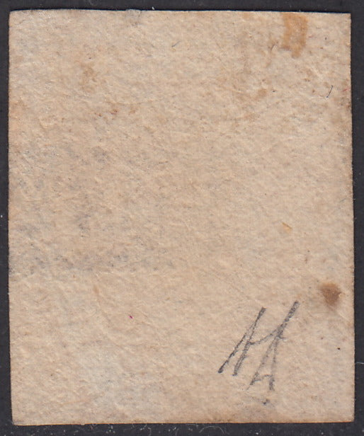 1858 - Regno di Napoli 10 grana rosa brunastro I tavola usato con annullo originale (10)