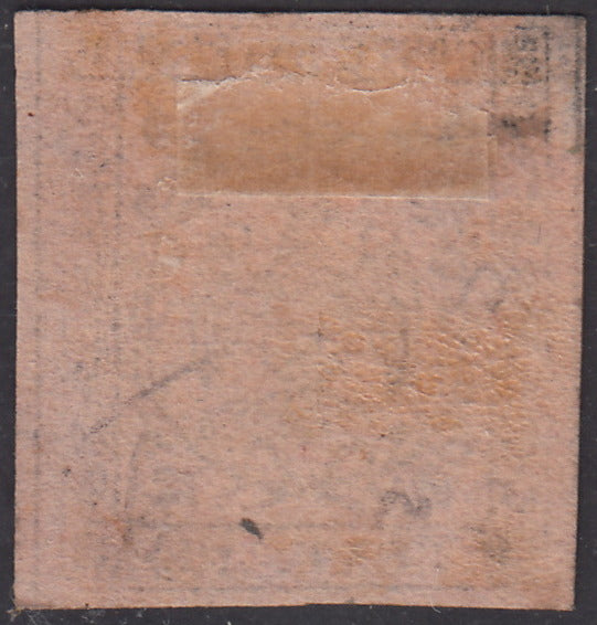 1852 - Ducato di Modena emissione con punto dopo la cifra, c. 10 rosa nuovo gomma originale (9)
