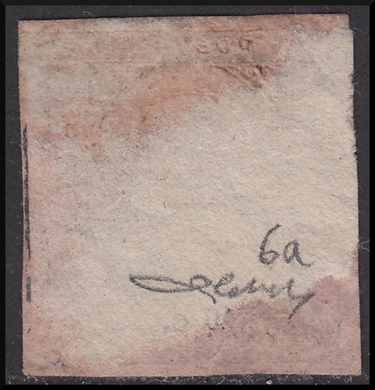 1853 - II emissione c. 40 rosa usato con annullo di Chambery 20 Novembre 1854  (6a)