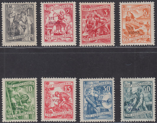 1953 - Economy and Industry complete set of eight new values ​​(74/81)