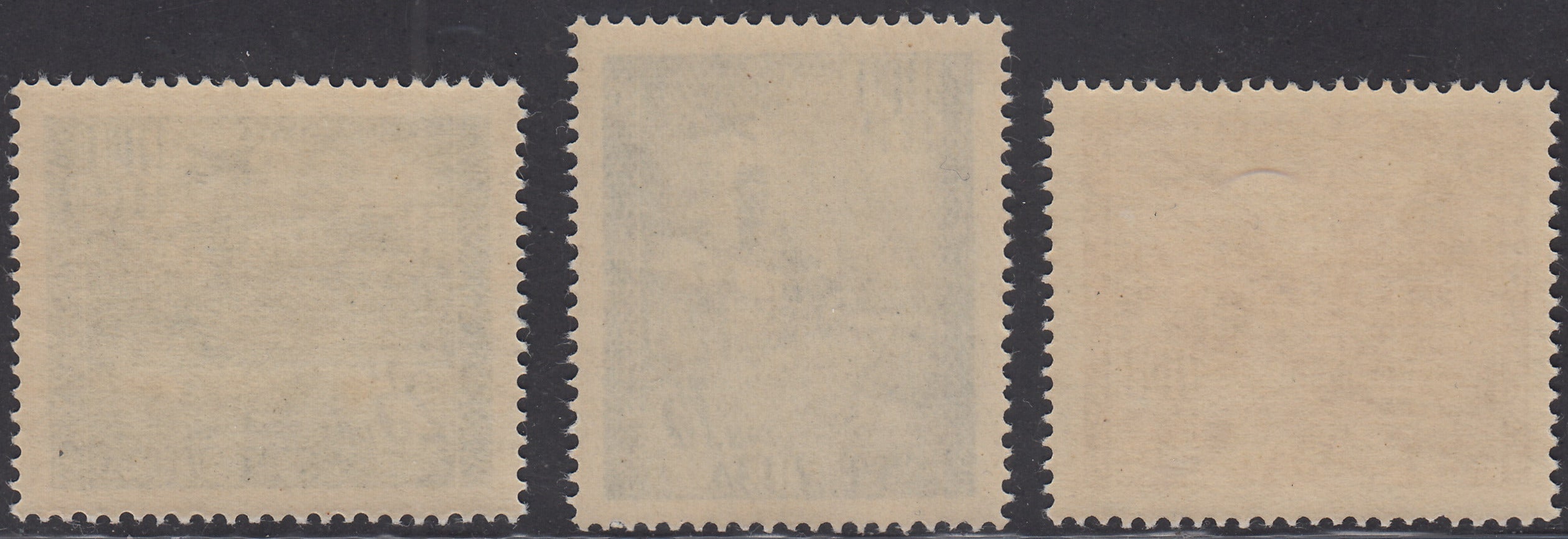 1954 - Posta Aerea, 75° anniversario dell'UPU, serie completa di 3 valori nuova integra (17/19)