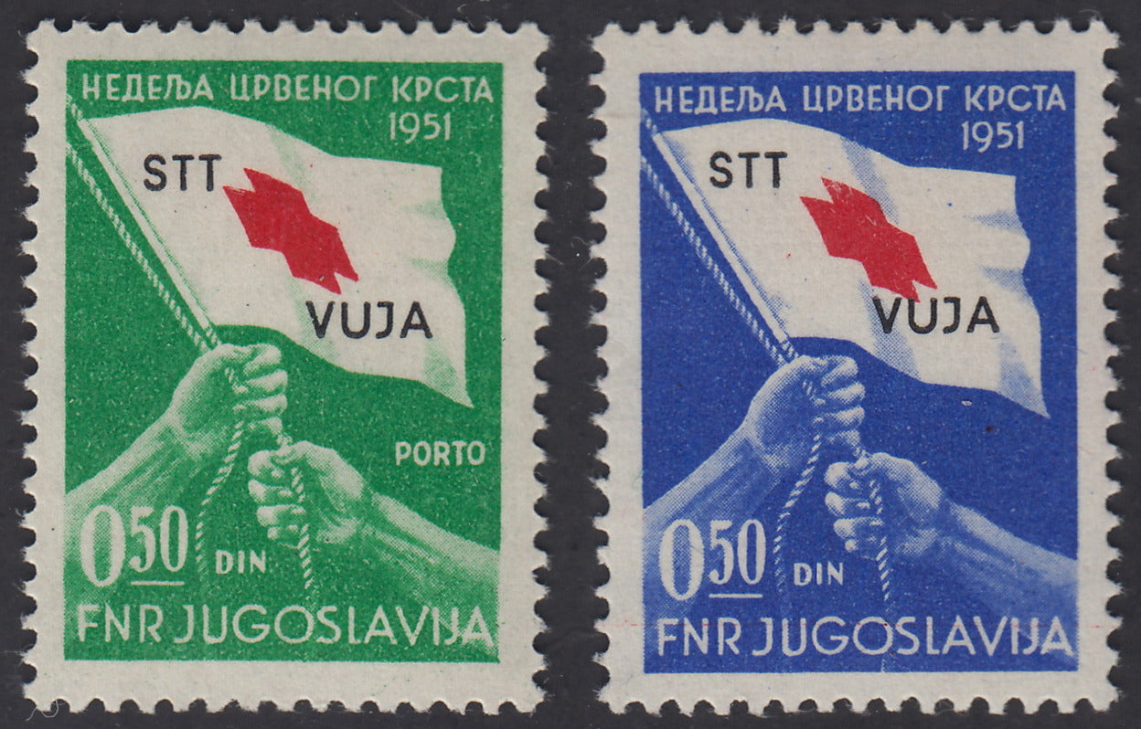 1951 - Pro Croce Rossa, terza serie di 2 valori nuova gomma integra (39, 40)
