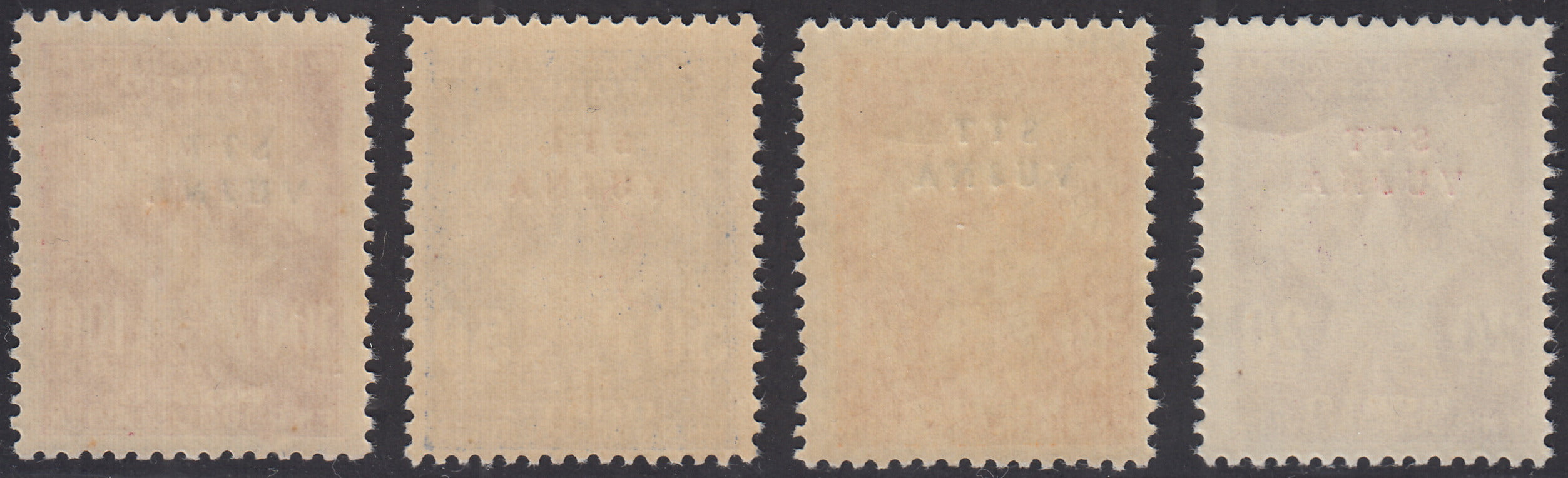 1952 - Segnatasse di Jugoslavia del 1949 soprastampate, serie completa di otto esemplari nuova con gomma integra (11/18).