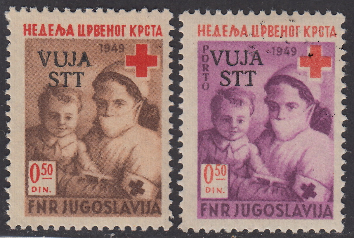 1950 - Pro Croce Rossa, seconda serie di 2 valori nuova gomma integra (33/34)