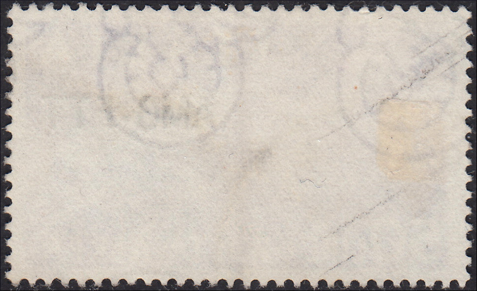 Airmail, 50 cents violet with overprint of new type AMG - FTT (22A) used